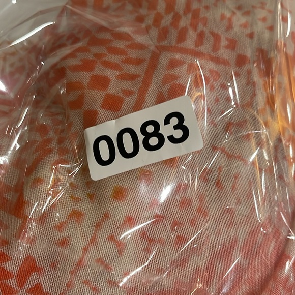 Scarf - orange, yellow and pink Splatter Pattern - Picture 3 of 3